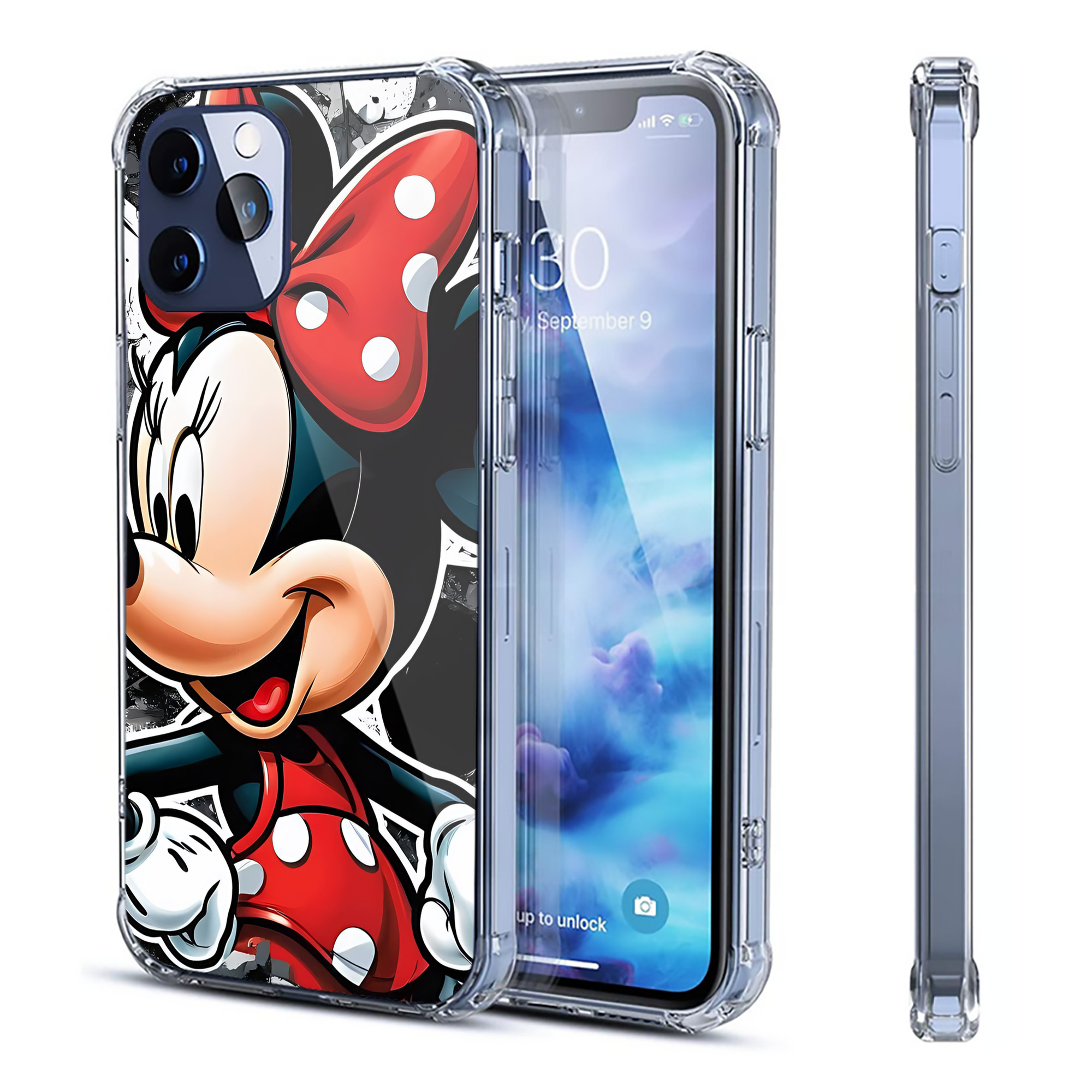 ミッキーマウス Mickey Mouse 【iPhone 12シリーズ対応】透明スマホケース（クリアソフトケース）